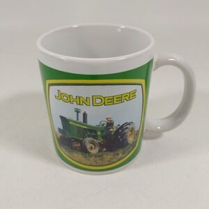 John Deere Tractor Planting Vtg Coffee Mug Licensed